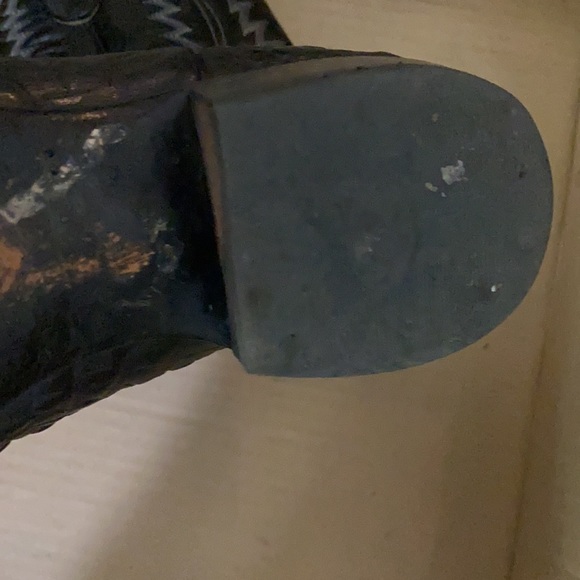 Dan Post Black Alligator Western Boots - Picture 9 of 16